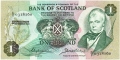 Bank Of Scotland 1 Pound Notes 1 Pound, 30. 8.1973